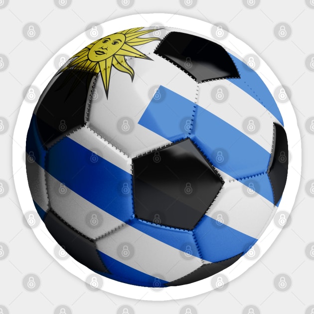 Uruguay Soccer Ball Sticker by reapolo